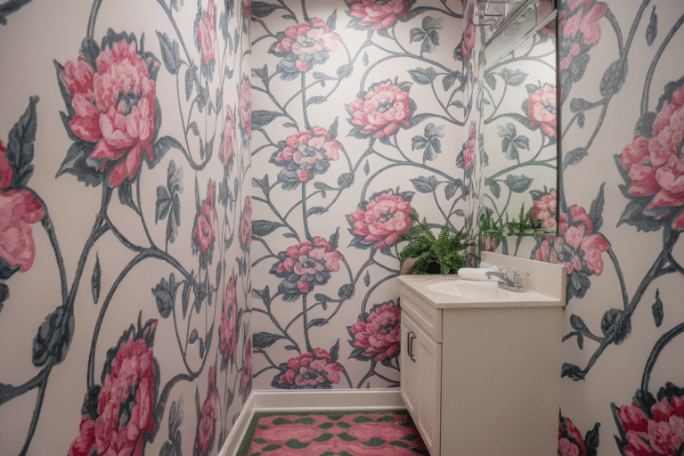 24 Small Powder Room Wallpaper Ideas
