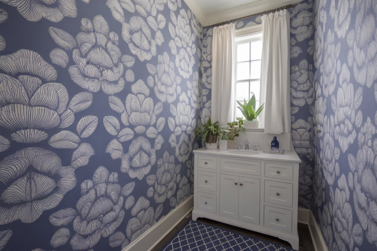 26 Wallpaper Powder Room Ideas